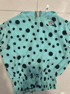 Stylish Polka Dot Crop Top