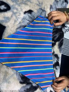 Striped Bikini Bottom - Blue