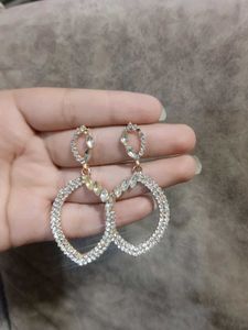 Sparkling Crystal Drop Earrings