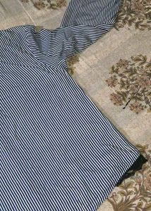 Striped Button-Up Shirt