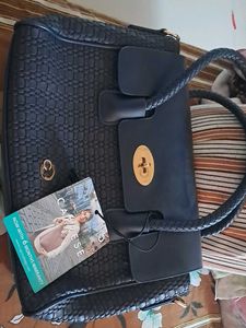 Caprese Stylish Navy Blue Handbag