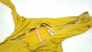 Yellow Quarter-Zip Hoodie