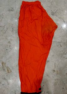 Bright Orange Kurta with Black Trim
