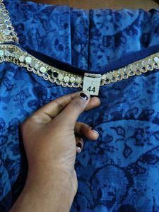 Stunning Blue Tiered Sharara Set