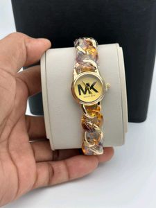 Michael Kors Watch - Silver &amp; White Chain