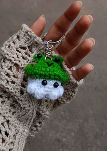 kawai mushroom keychains