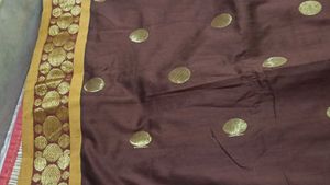 New Elegant Burgundy Silk blend Saree