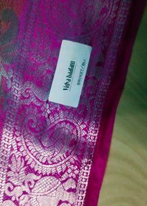Silver Design Banarasi Soft Silk Saree