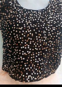 bust 40 Stunning Sequin Top &amp; Ruffled Lehenga Set