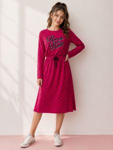 Rock n Roll Heart Print Dress