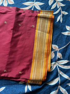 Brown Silk Paithani Saree with blouse