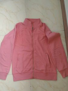 Pink Zip-Up Track Jacket