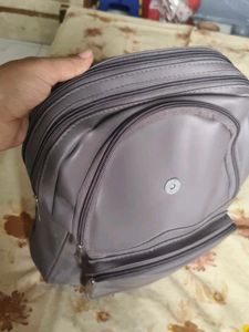 Stylish Grey Backpack | 4 zips