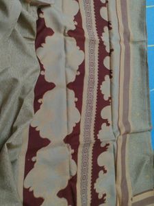 Traditional Beige &amp; Brown Saree