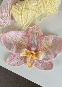 Handmade Crochet Orchid Bag