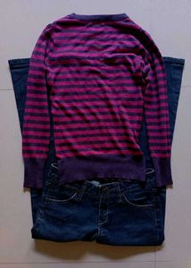 max y2k striped top