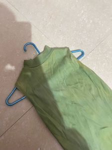Green Tie-Dye Top