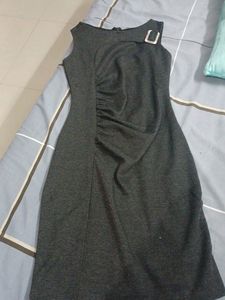 Gray Sleeveless Dress