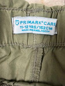 Dragon Embroidered Olive Green Cargo Pants