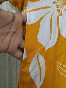 Vibrant Yellow Floral Kurta Set