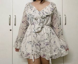 Floral Print Mini Romper