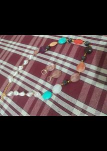 Colorful Beaded Necklace & Earring Set