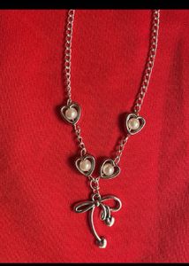 Charming Bow Pendant Necklace🤍🎀