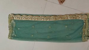 Beautiful TealDupatta with Embellishments