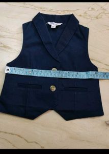 Cute Navy Blue Vest