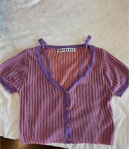 Cotton Candy Cropped Cardigan