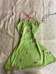 cute vintage green mini dress
