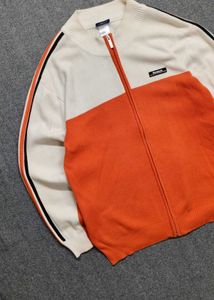 Reebok Colorblock Zip-Up Sweater
