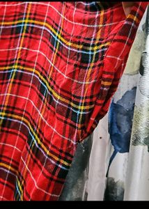 Easybuy Red Checked Top