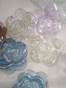 Set of 7 Flower Claw Clips
