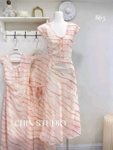 Flowy Maxi Dress with Tie Detail by Chin studio