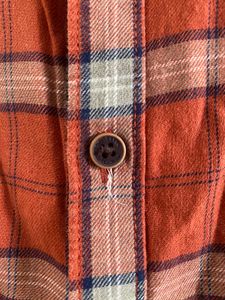 U.S Polo Assn. Men's Orange Plaid Shirt