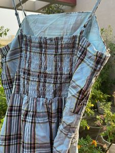 Plaid Spaghetti Strap Dress