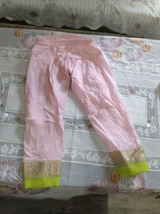 Stunning Lime Green Kurta with Pink Palazzo