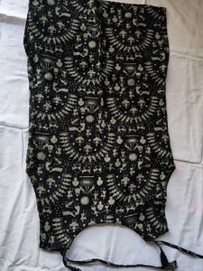 Boho Print Sleeveless Kurta