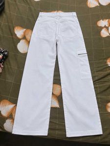 WHITE CARGO PANTS (ZUDIO)