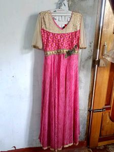 Pink Anarkali Dress