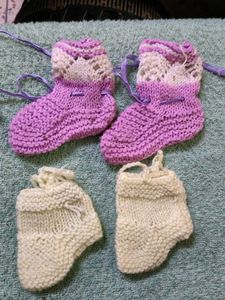 Woollen Socks (Set Of 4), New Born To 15 Months