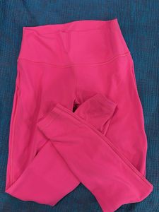 Bright Pink Lululemon Leggings Size 10