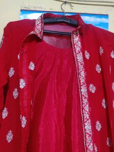 Jacket Style Kurti Pant Set