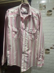 Striped Pink Western Shirt