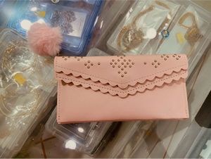 Chic Pink Studded Wallet