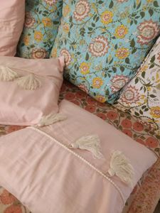 Organic Handblock Bedsheet Set