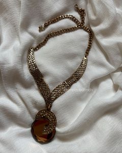 Antique Bronze Statement Necklace
