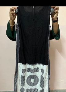 Sleeveless Printed Kurta Unused with tag