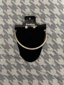 Sparkling Rhinestone Necklace Set